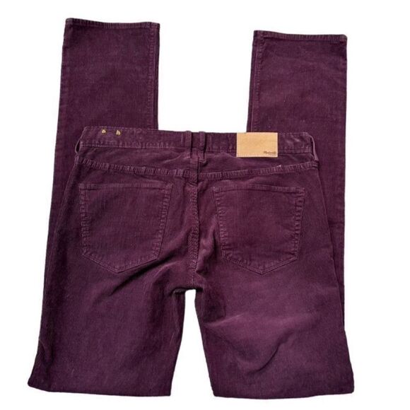 NWT Madewell Rail Straight Cords in Plum Purple size 25 - Picture 3 of 8